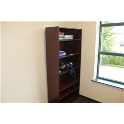 MAHOGANY 6' BOOKSHELF