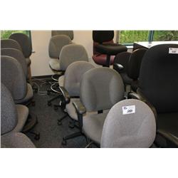 6 GREY OFFICE CHAIRS