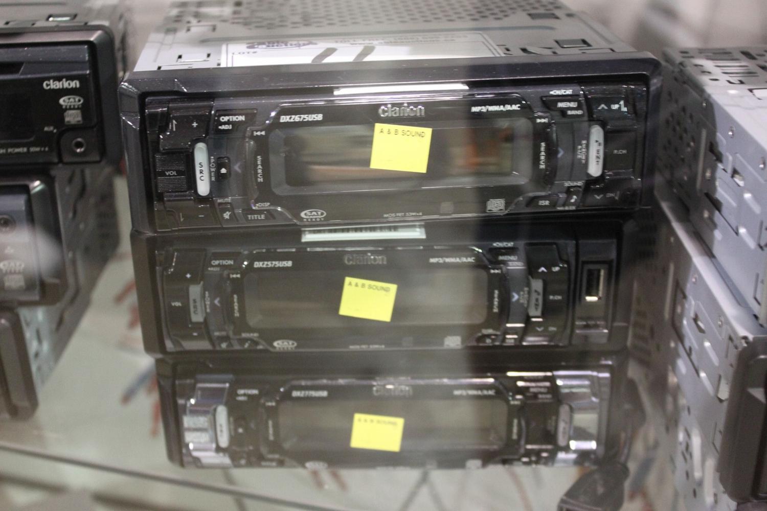 3 CLARION CAR STEREOS