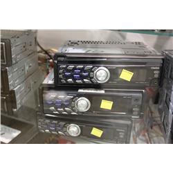 3 CLARION CAR STEREOS