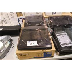 4 ASSORTED TURN TABLES