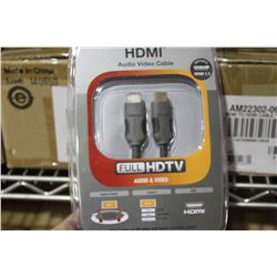 BOX OF 3 BELKIN 6' HDMI AUDIO VIDEO CABLES