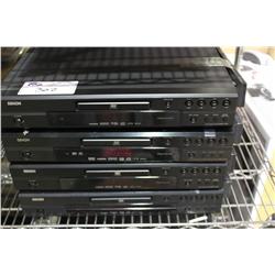 4 DENON DVD PLAYERS