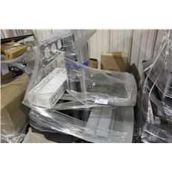 PALLET OF TV STEREO STANDS