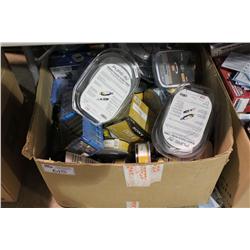 BOX OF ASSORTED STEREO EQUIPMENT