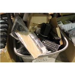 BOX OF ASSORTED STEREO EQUIPMENT