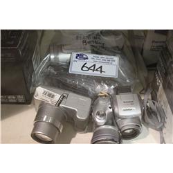 ASSORTED CAMERAS & BATTERIES