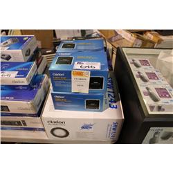 ASSORTED CLARION CAR STEREO SPEAKERS & INTERFACE