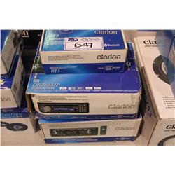 2 CLARION CAR STEREOS & 1 HANDS FREE CAR KIT