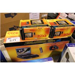 BOSS DVD PLAYER WITH 2 VIDEO MONITORS