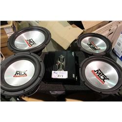 AMPLIFIER WITH 4 SPEAKERS