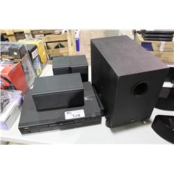 DENON DVD PLAYER WITH SPEAKERS & SUB