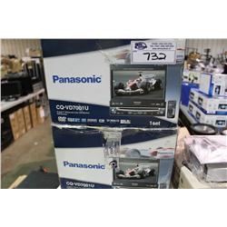 2 PANASONIC 7" LCD MONITORS WITH DVD RECEIVER
