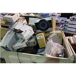 ASSORTED ELECTRONICS ETC IN BIN *BIN NO GO