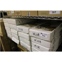 SHELF OF ASSORTED SPEAKER STANDS