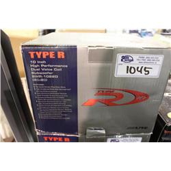 ALPINE 10" SUBWOOFER