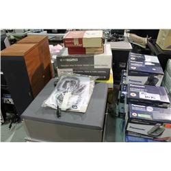 STACK OF ASSORTED ELECTRONICS