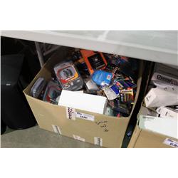 BOX OF ASSORTED ELECTRONICS ETC