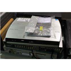 2 STACKS OF ASSORTED ELECTRONICS