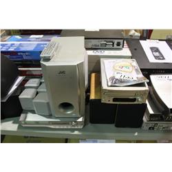 2 STACKS OF ASSORTED ELECTRONICS