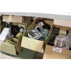 ASSORTED ELECTRONICS UNDER TABLE