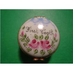 French hand painted Limoges box signed by artist