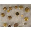 Image 2 : COLLECTION OF 60+ BUTTONS CIVIL WAR TO WWII IN RI MOUNT