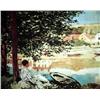 Image 1 : The River By Monet Numbered Giclee 17x22 1/2 Canvas