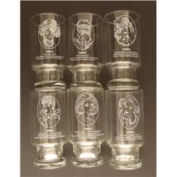 6 Diff Glasses 1890 1920 1940-1970's Fashion Avon Era