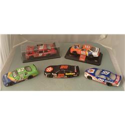 5 Diff Nascar Racing Cars #9 #42 #99 #10 #28 Die Cast