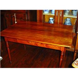 French Farm table one drawer circa 1840