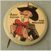 Image 1 : Large 1920s Orig Andy Gump For President Pin -Very Rare
