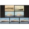Image 1 : 7 VINTAGE SHIP POSTCARDS W/GERMAN LINER T.S. BREMEN
