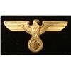 Image 1 : NAZI POLITICAL VISOR METAL EAGLE & SWASTIKA INSIGNIA