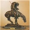 Image 1 : End Of TheTrail by Fraser Bronze Sculpture-Fine Recast