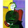 Image 1 : The Red Armchair by Picasso Giclee Numbered On Canvas