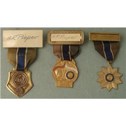 1950-1954-1956 AMERICAN LEGION LT COMMANDERS BADGES
