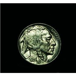 1935-p Buffalo Nickel 5c Grades Gem Uncirculated ms65
