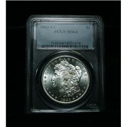 PCGS 1883-cc Morgan Dollar Graded Choice Uncirculated ms64  Proof Like Appearance