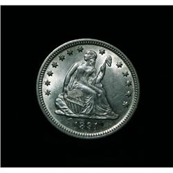 1891-s Seated Liberty Quarter 25c grades Choice Uncirculated ms64++ PQ