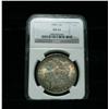 Image 1 : NGC 1890-p Morgan Dollar Graded Choice Uncirculated ms64  NGC  A toned PQ coin