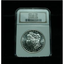 NGC 1881-s Morgan Dollar Graded Choice Uncirculated ms64  PL  Proof Like!