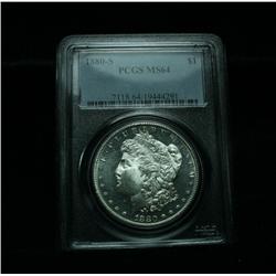 PCGS 1880-s Morgan Dollar Graded Choice Uncirculated ms64  PCGS  DMPL Obverse