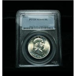 PCGS 1955-p Franklin Half Dollar Graded Choice Uncirculated ms64 FBL PCGS