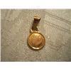 Image 1 : Miniature 22K Gold Maximillian Coin In 14K Gold Bezel