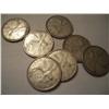 7 Canada 1964 Silver Quarters