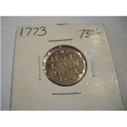 Scarce 1773 Silver 2 stuiver,Holland, Netherllands