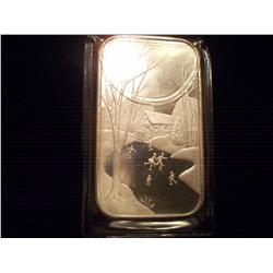 .999 One Troy Oz Fine Silver "Winter Wonderland" Bar