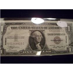 Always Popular! 1935-A $1 WWII Hawaii Note, AU
