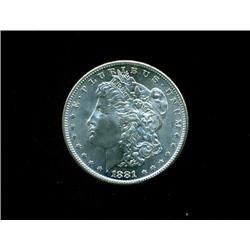 1881-s BRILLIANT UNC MORGAN
